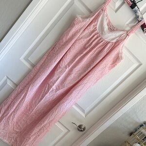 Brandy Melville Light Pink Cotton Eyelet Chemise